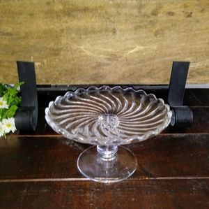 * Vintage* glass candy/pastry plate